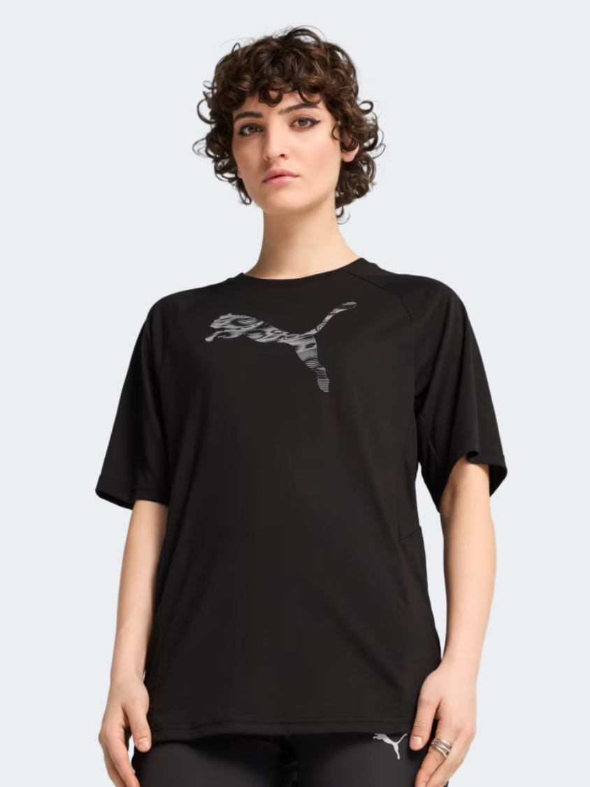 Puma Evostripe Relaxed Women Lifestyle T-Shirt Black