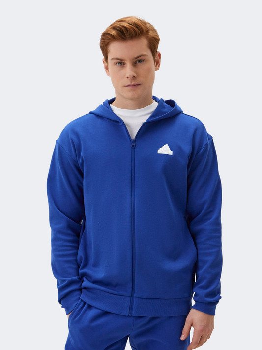 Adidas Future Icons Badge Of Sport Men Sportswear Hoody Blue/Black