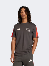 تيشيرت سباق سيارات رجالي Adidas Audi Revolut F1 Team Dna Utility Black/أحمر