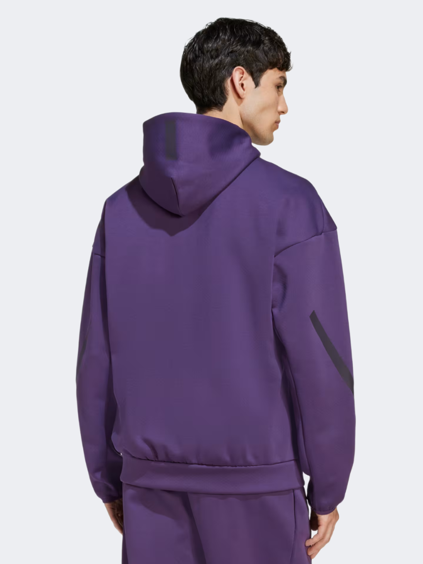 Adidas Z.N.E. Full-Zip Men Sportswear Hoody Aurora Plum