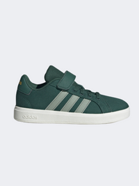 Adidas جراند كورت 2 بي إس أحذية رياضية للأولاد أخضر/أبيض/أسود