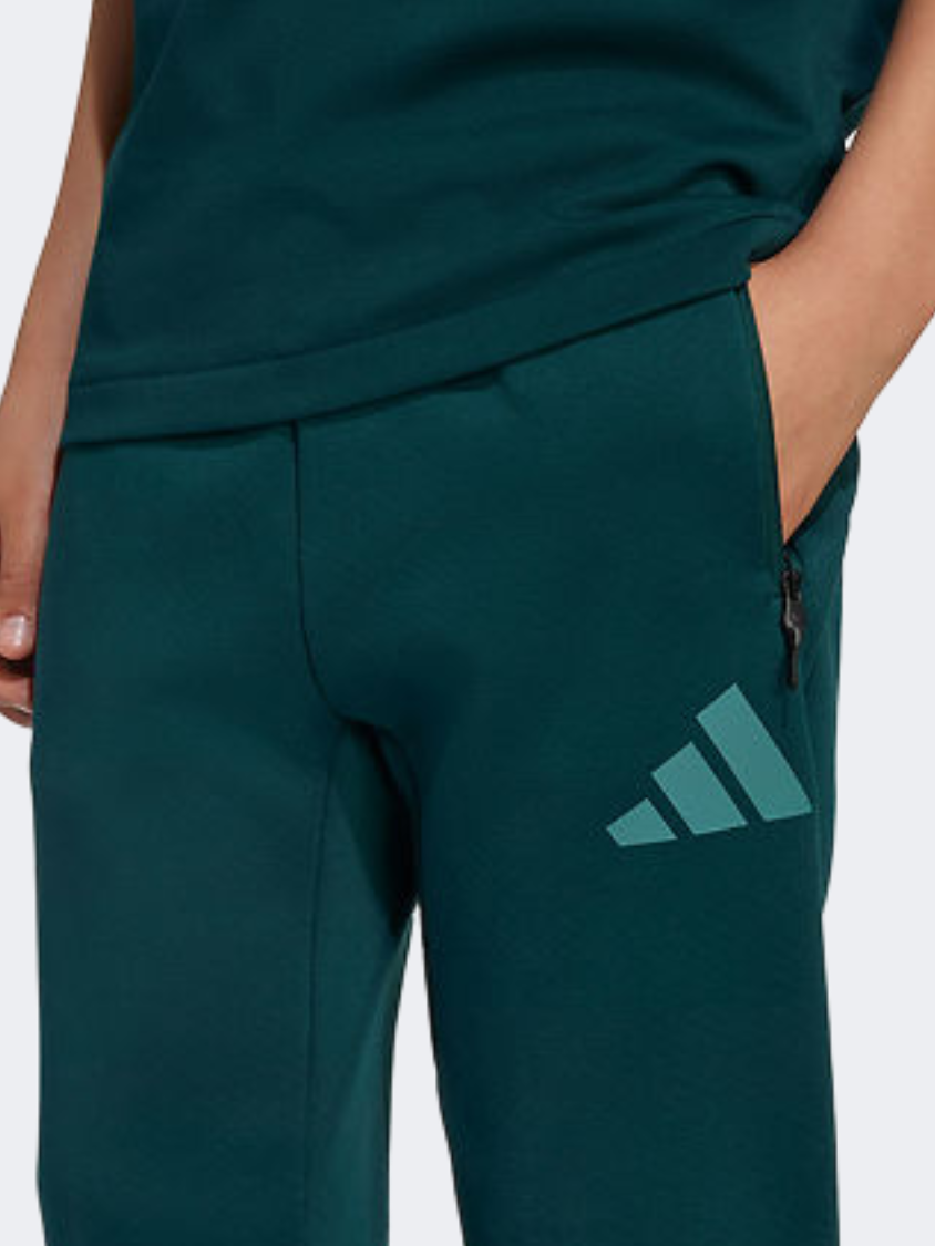 Adidas Z.N.E. Tapered-Leg Kids-Boys Sportswear Pant Ivy/Preloved Teal
