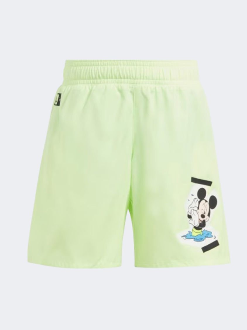 Adidas X Disney Mickey Mouse Boys Swim Swim Short Green Spark/Black