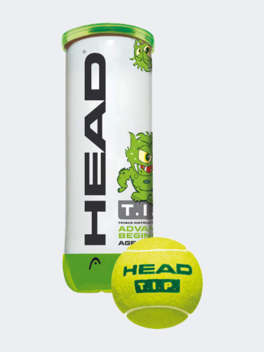 Head 3 Balls Tip Tennis Ball Yellow/Green