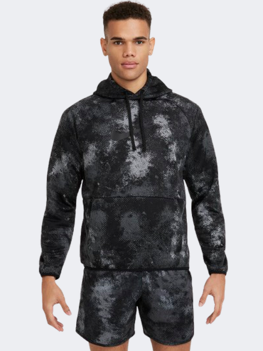 Nike Therma Fit Camo Men Training Hoody Black