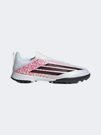 حذاء كرة القدم للأطفال بدون أربطة من Adidas F50 League لامين يامال للأرضيات الصناعية أبيض/أسود/أحمر