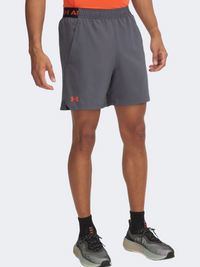شورت تدريب رجالي Vanish Woven بطول 6 إنش من Under Armour بلون كاستل روك/فاير