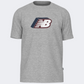 New Balance Cubed Logo Men Lifestyle T-Shirt Athletic Grey