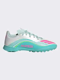 Adidas F50 Messi League Tf Kids Football Shoes Cloud White/Pink