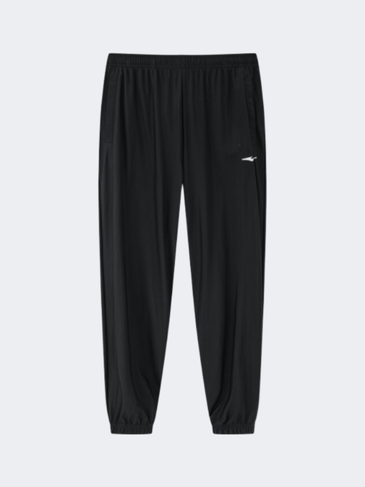 Erke Knitted Cropped Men Running Pant Black