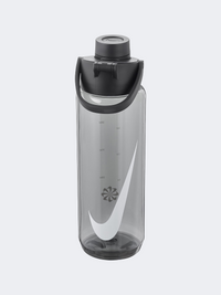 قارورة ماء تدريب للجنسين Nike Training Renew Recharge Chug 24 Oz أسود/أبيض
