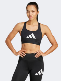 حمالة صدر Adidas باورريآكت جرافيك للنساء للتدريب باللون الأسود