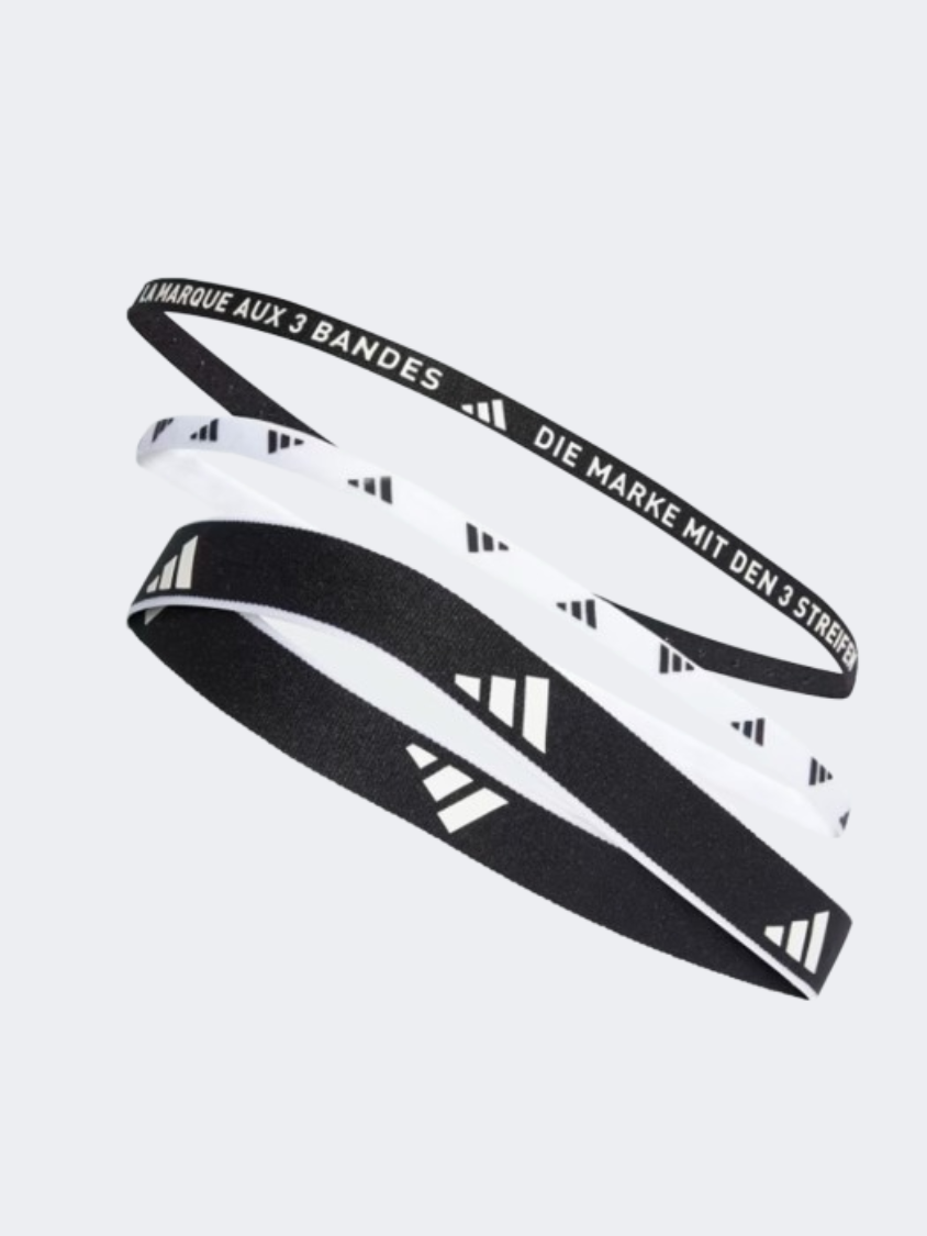 Adidas Multiple Width 3 Per Pack Unisex Training Band Black/White