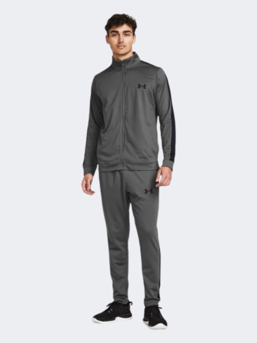 1357139-025 Ua Rival Knit Tracksuit Castlerock Blk