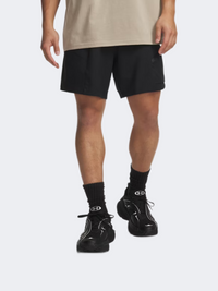 Under Armour شورت نسائي منسوج لايف ستايل أسود