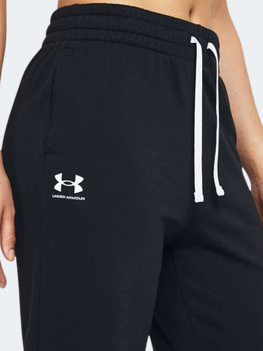 Under Armour Rival Terry Women Lifestyle Pant Black/White