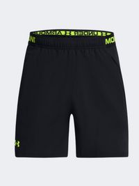 شورت تدريب رجالي Under Armour Vanish 6 Inch أسود/أصفر
