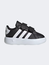 Adidas Grand Court 2.0 حذاء ملابس رياضية أطفال أسود/أبيض