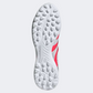 حذاء كرة القدم للرجال Adidas Predator League بلسان قابل للطي أحمر/أبيض/أسود