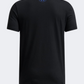 Under Armour Glitch Lockertag Boys Training T-Shirt Black/Blue