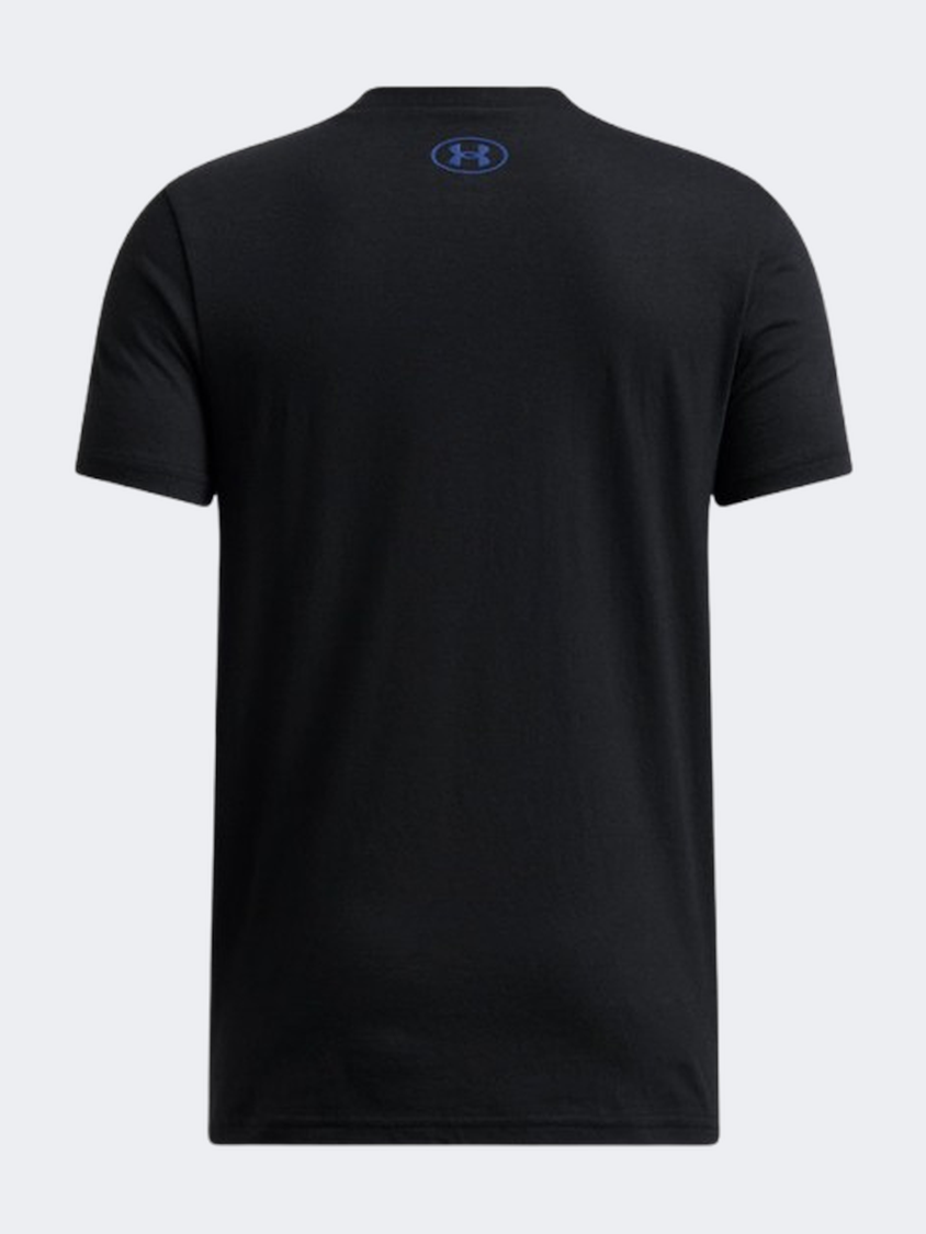 Under Armour Glitch Lockertag Boys Training T-Shirt Black/Blue