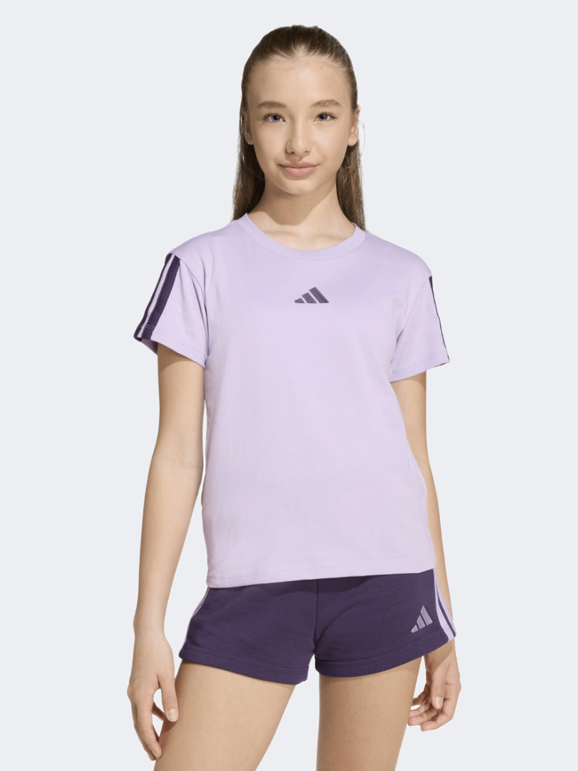 Adidas Essentials Kids-Girls Sportswear T-Shirt Powder Plum