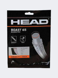 Head Boast 65 Nylon Badminton Racquet 10M Unisex Strings Black