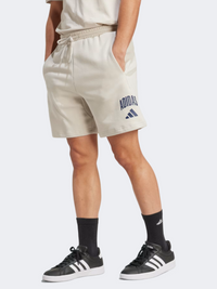 أديداس ملابس رياضية رجالية كوليجيت شورت بيج/أزرق داكن