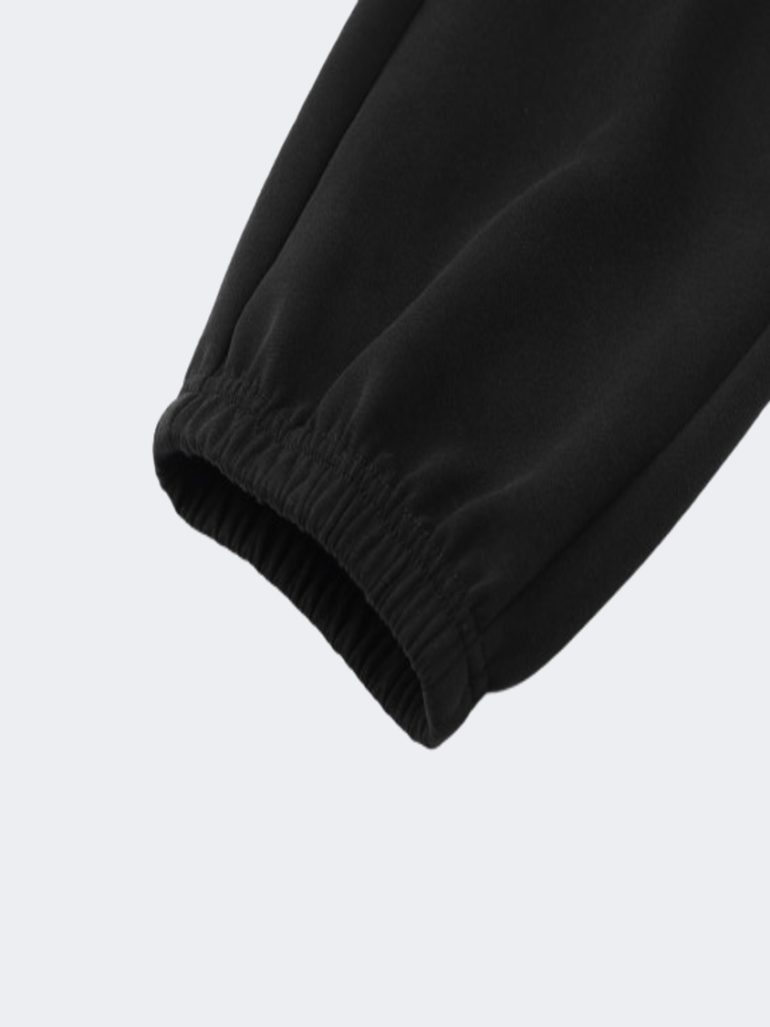 Erke Knitted Cropped Women Lifestyle Pant Black