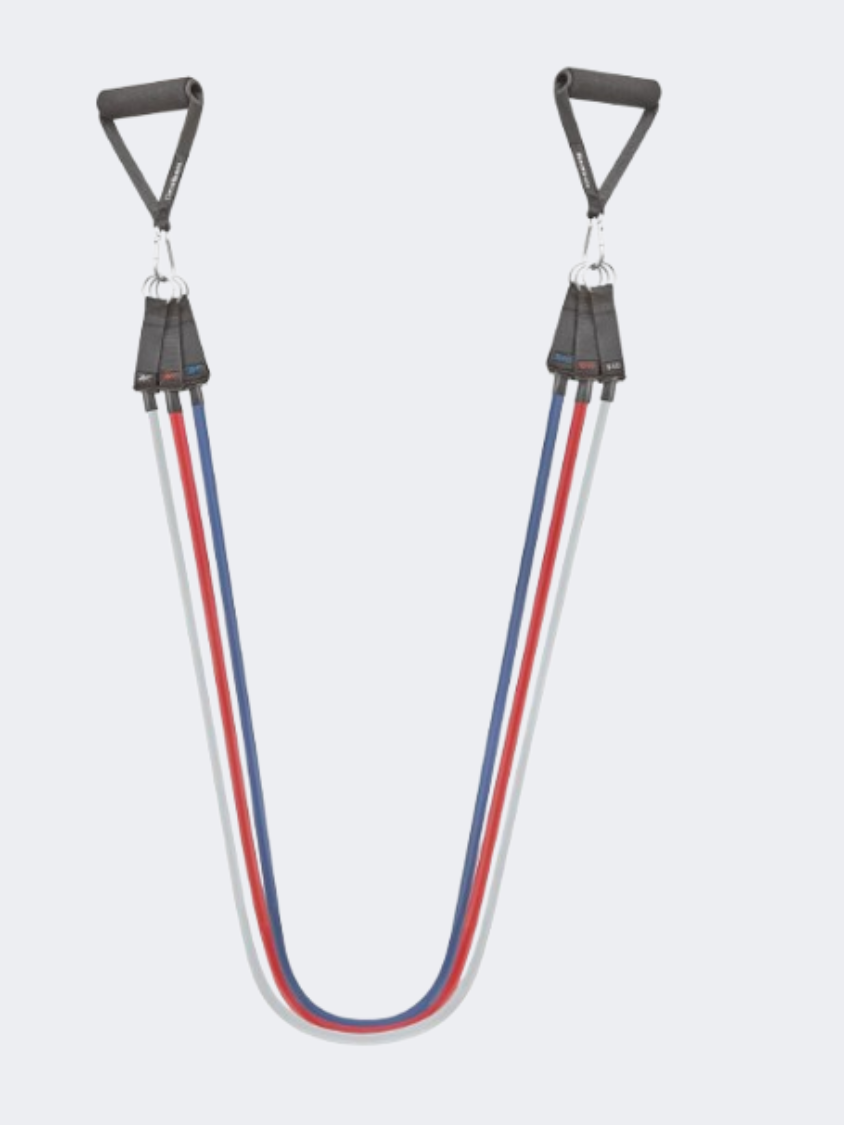 Reebok Accessories Resistance Tube Set Fitness Gear Blue/Red/White/Black
