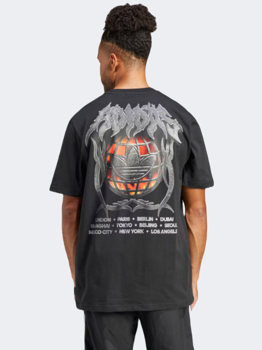 Adidas Flames Concert Men Original T-Shirt Black/Grey