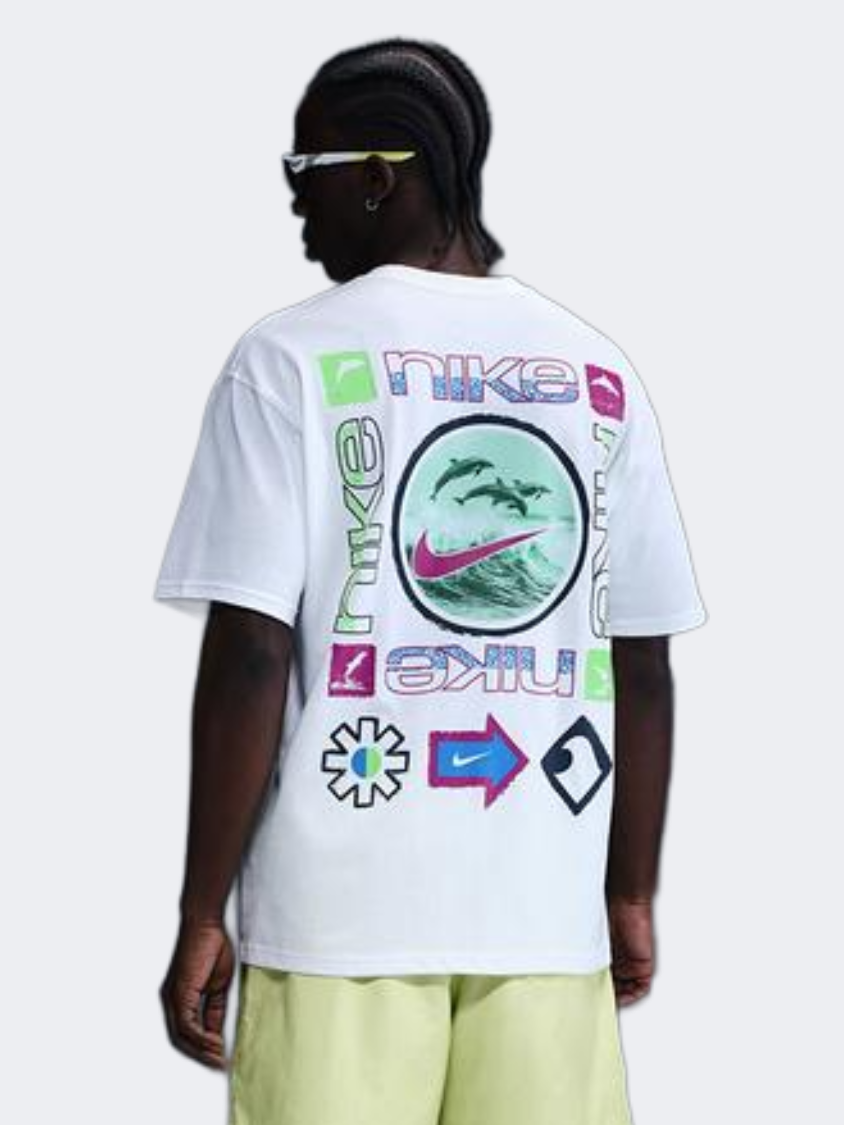 تي شيرت نمط حياة للرجال Nike Nsw Max90 أبيض
