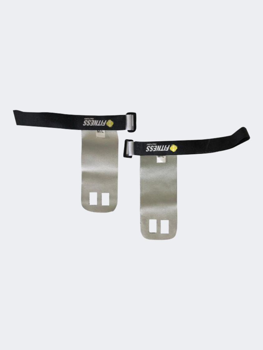 Fitness Factory Grip 2 Hole Hands Grip Black/Grey