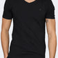 Oil And Gaz V-Neck  Men Lifestyle T-Shirt Black