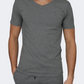 Oil And Gaz V-Neck  Men Lifestyle T-Shirt Grey