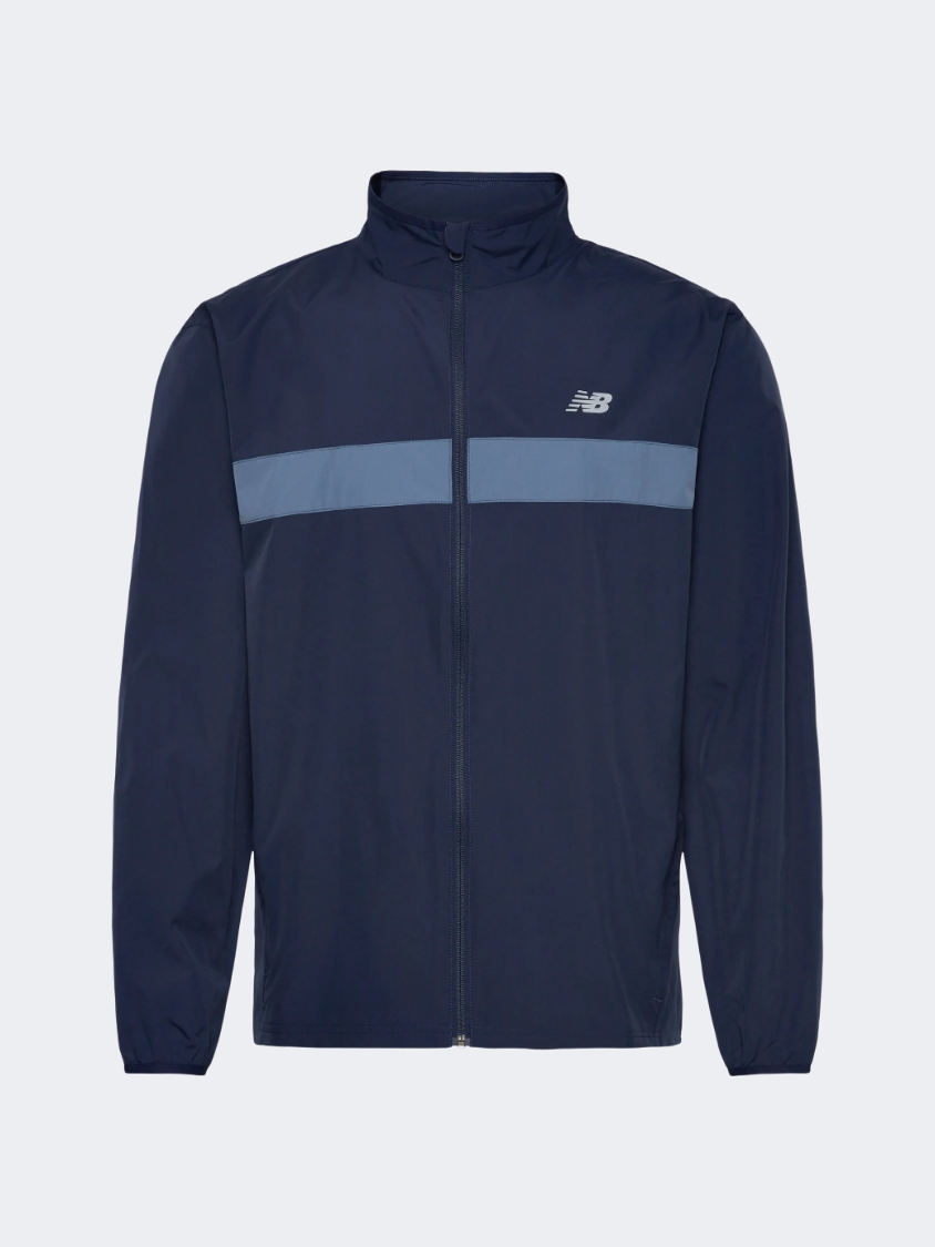 New Balance Sport Essentials Men Performance Jacket Shoreline Blue