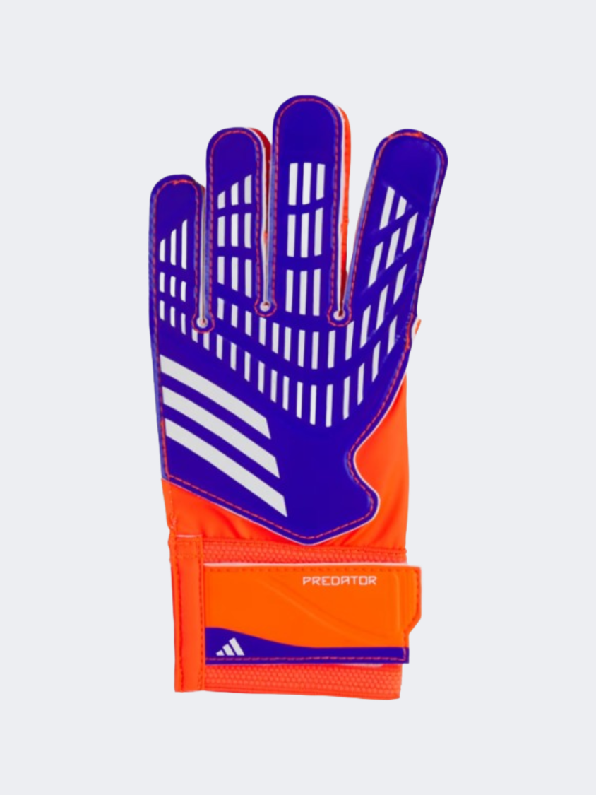 Adidas Predator Kids-Boys football Gloves Blue/Solar Red/White