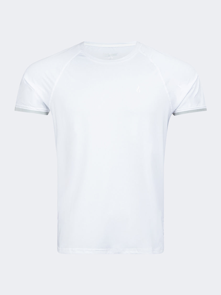 Oil And Gaz Plain Men Fitness T-Shirt White