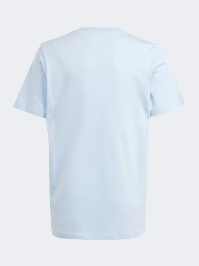 Adidas Messi Graphic Kids Boys Football T-Shirt Blue Dawn