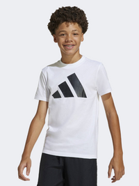 تيشيرت أطفال-يونيكس Essentials من Adidas ملابس رياضية أبيض/أسود