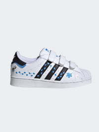 Adidas سوبرستار Cf Ps أحذية Original أولاد أبيض/أسود/أزرق