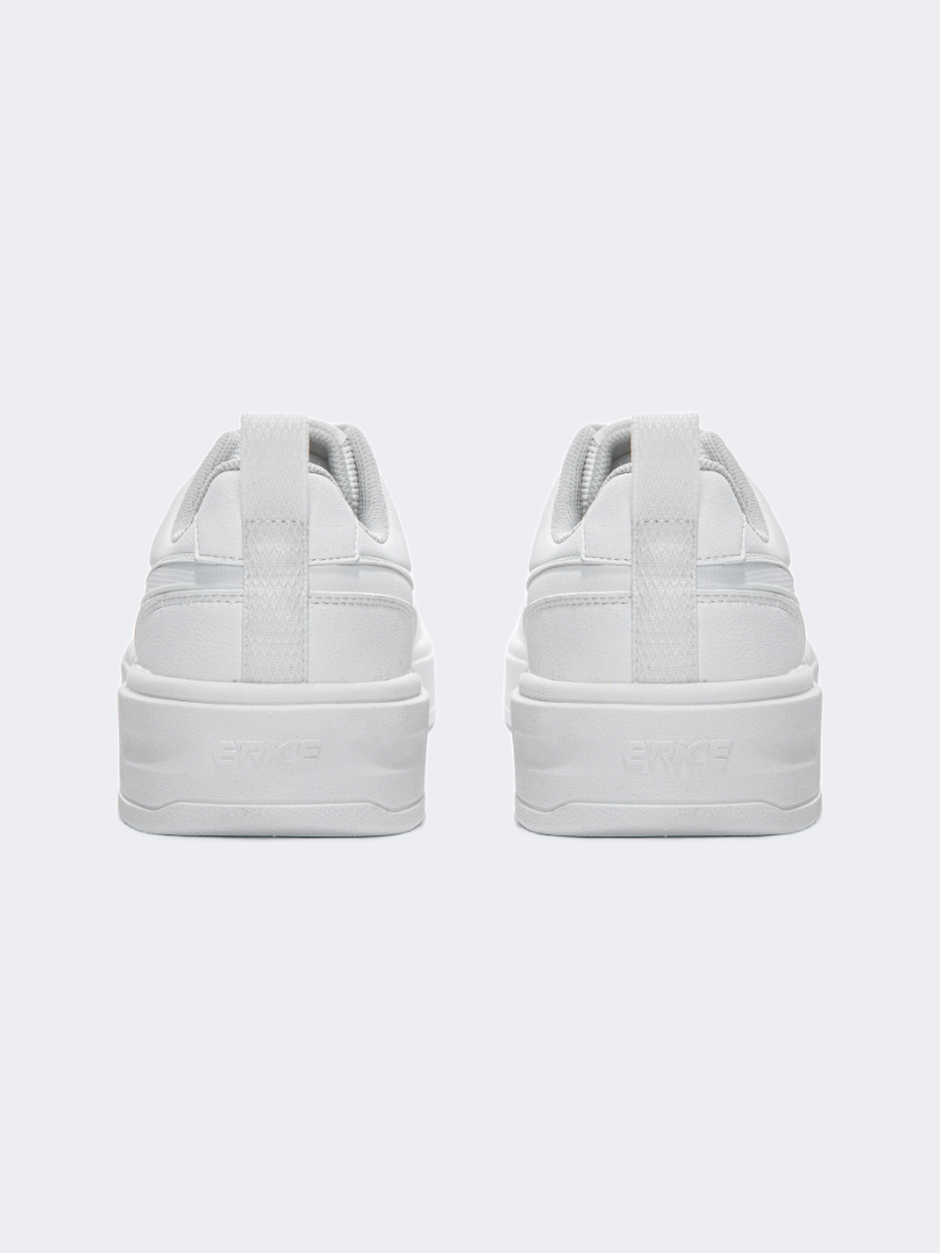 Erke Skateboard Men Lifestyle Shoes Light White