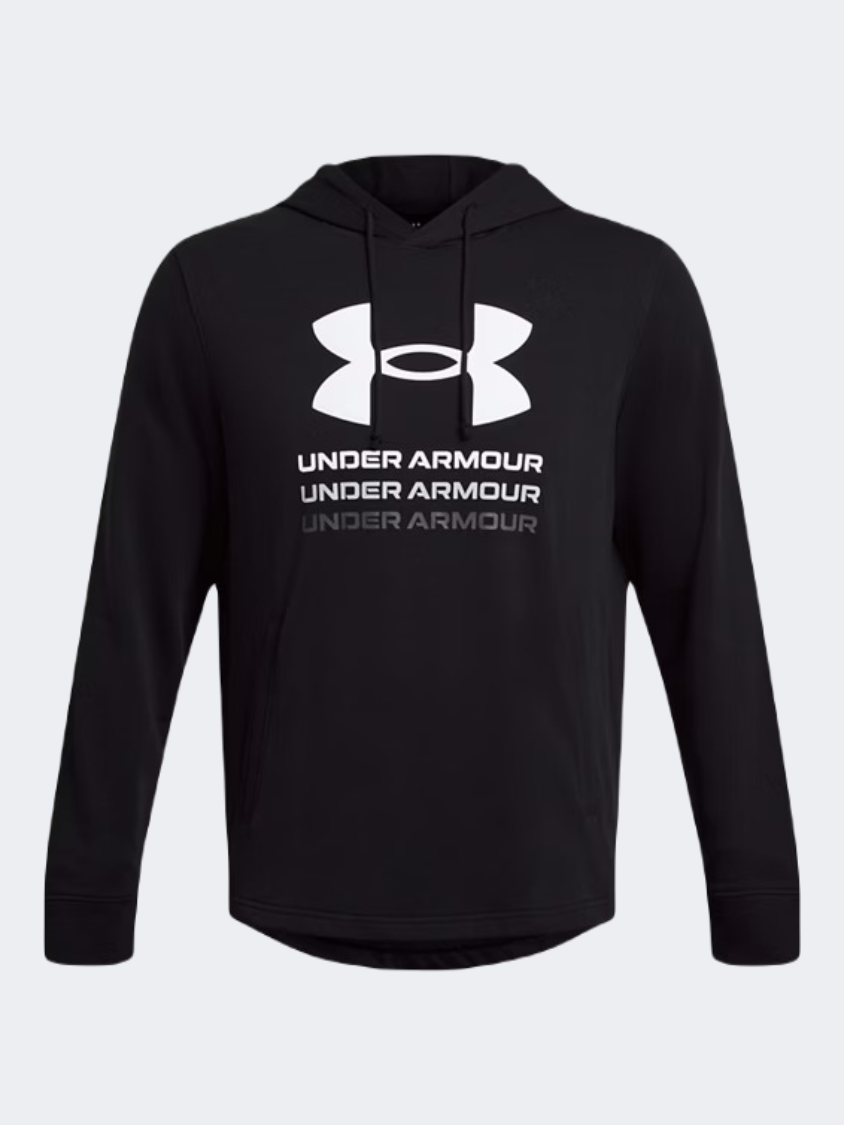Under Armour Rival Terry Graphic Men Lifestyle Hoody Black/White