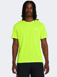 تيشيرت جري رجالي Under Armour Launch أصفر/عاكس