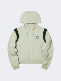 هودي نسائي إركي بأكمام كاملة للأنشطة اليومية باللون الأخضر البازلاء