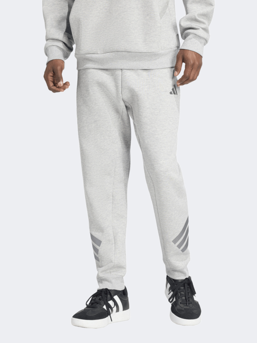 Adidas Future Icons 3-Stripes Men Sportswear Pant Grey Heather