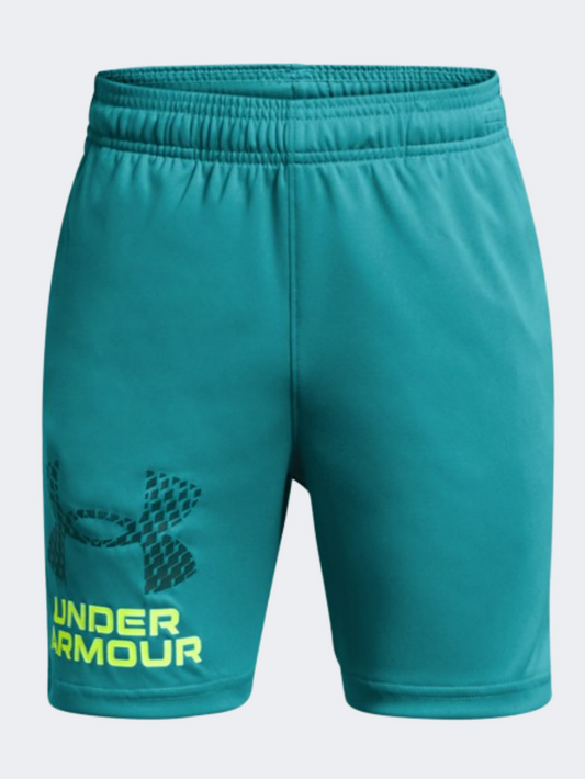 Under Armour Tech Logo Boys Training Short Circuit/Hydro Teal