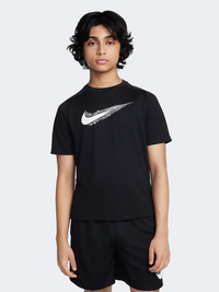 تيشيرت تدريب أولاد Nike Multi أسود