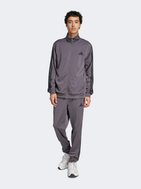 بدلة رياضية رجالية Adidas Sportswear Basic 3 Stripes رمادي ستراتا