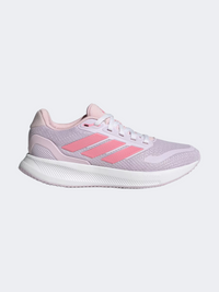 حذاء رياضي بنات Adidas رنفالكون 5 جي إس أيس لافندر/أبيض